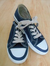 Halbschuhe Sneaker Sportschuh Gr. 33  Freizeit Textil Jeans Denim dunkelblau