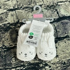 Carters Just One You Newborn Knit Bunny Slippers With Ears