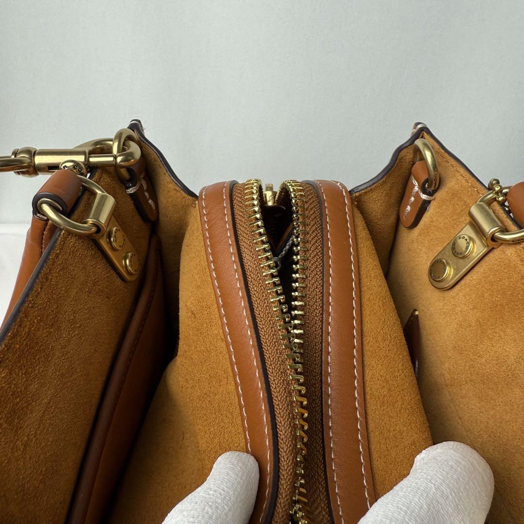 COACH ローグ20 ブレイド ハンドバック 3way キャメル COACH ローグ20 ブレイド ハンドバック 3way キャメル