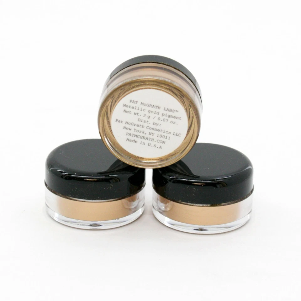 NEW | 3 X Pat McGrath Labs METALLIC GOLD pigment 0.07 oz 2 g SEALED FREESHIPPING - Image 2 of 4