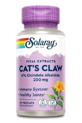 Solaray Cat's Claw Bark Extract 200 mg 30 VegCaps