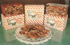 Postcard Fruit Cake by Claxton Bakery Ga. Advertising T448