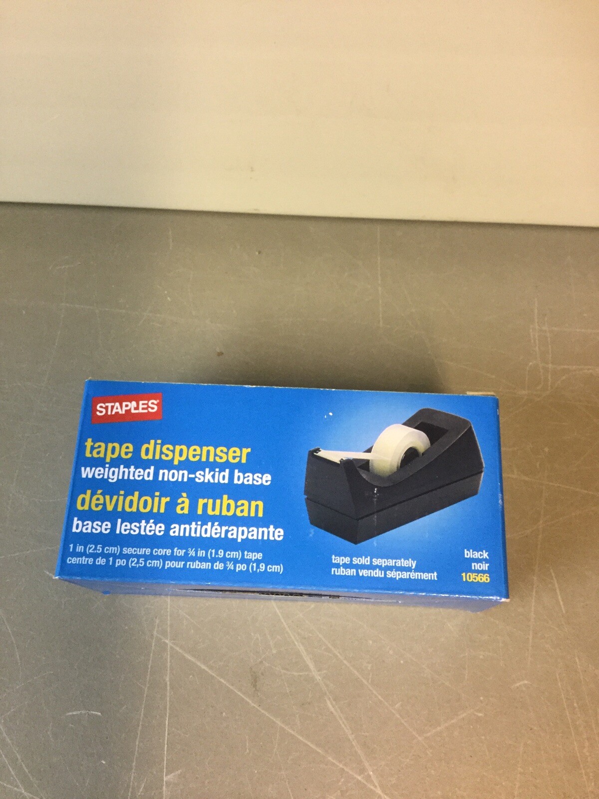 Staples Weighted Tape Dispenser Black **Brand New** Fast Shipping
