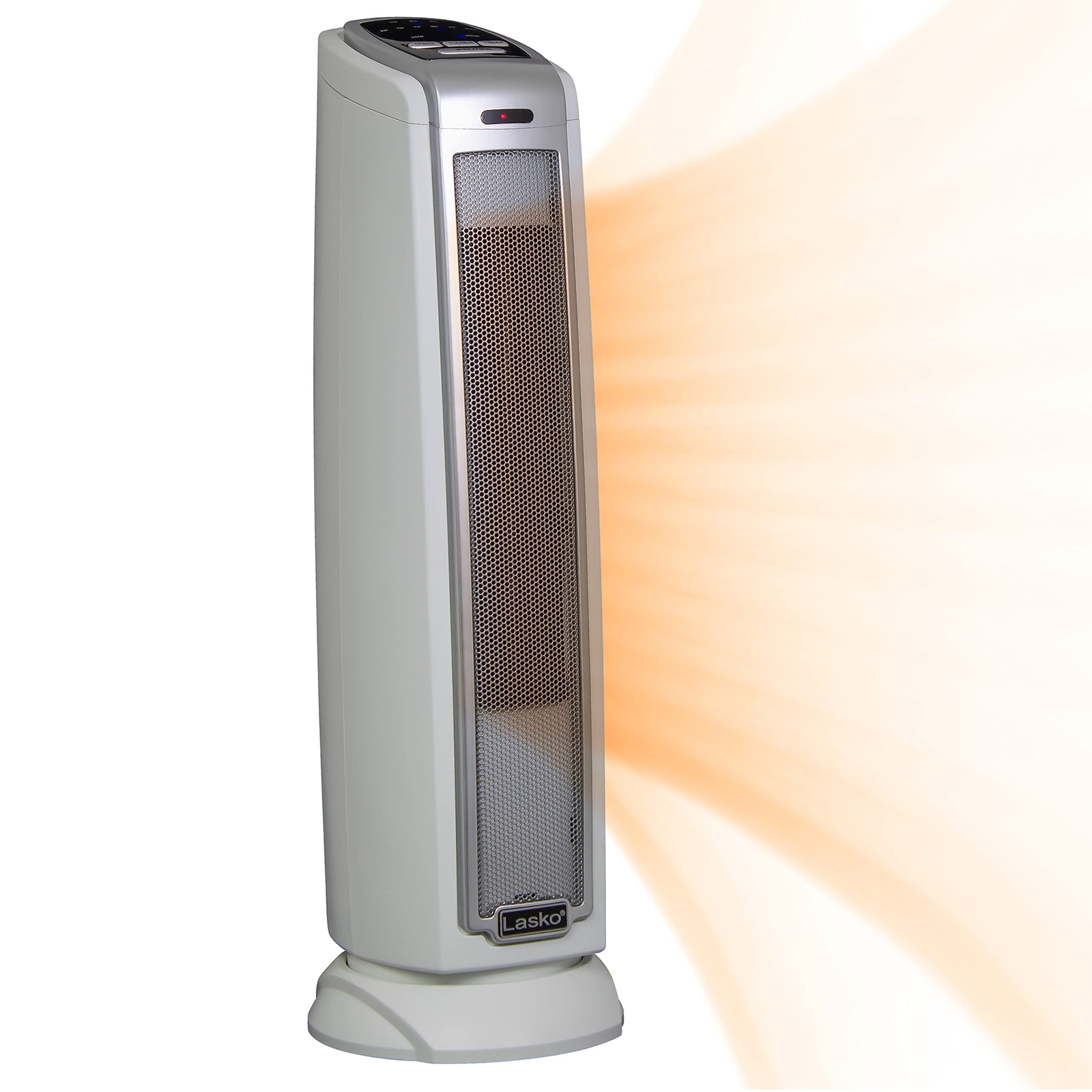 Oscillating Ceramic Tower Space Heater for Home with Overheat Protection, Tim...