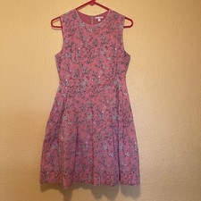 Gap Women’s Dress size 6 Casual Sleeveless Floral Fit & Flare A-Line Cotton