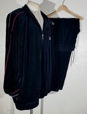Vintage FILA Bjorn VELOUR zip Jacket 4XL Pants 2pc Track WarmUp Suit Sopranos