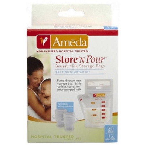 Ameda Store'N Pour Milk Storage Bags 