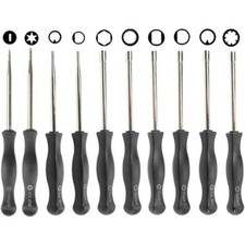 Tournevis carburateur Lot de 10 Outils de réglage Kit Nettoyage Aiguilles Brosse