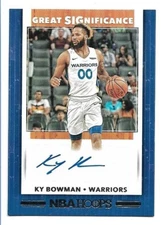 Ky Bowman 2019-20 Hoops Great Significance Autograph #GS-KBW  Warriors Auto