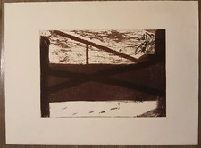 Antoni Tapies : Gravure et Aquatinte Originale Non Signée