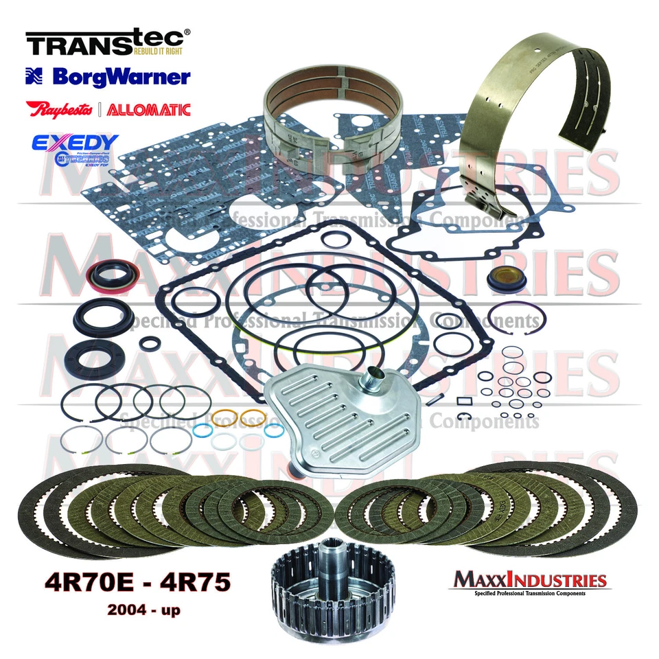 2004+ 4R70W 4R75W COMBO DE TRANSMISIÓN KIT DE RECONSTRUCCIÓN FABRICANTE DE EQUIPOS ORIGINALES CON BANDAS Y TAMBOR DIRECTO Foto 3 de 4