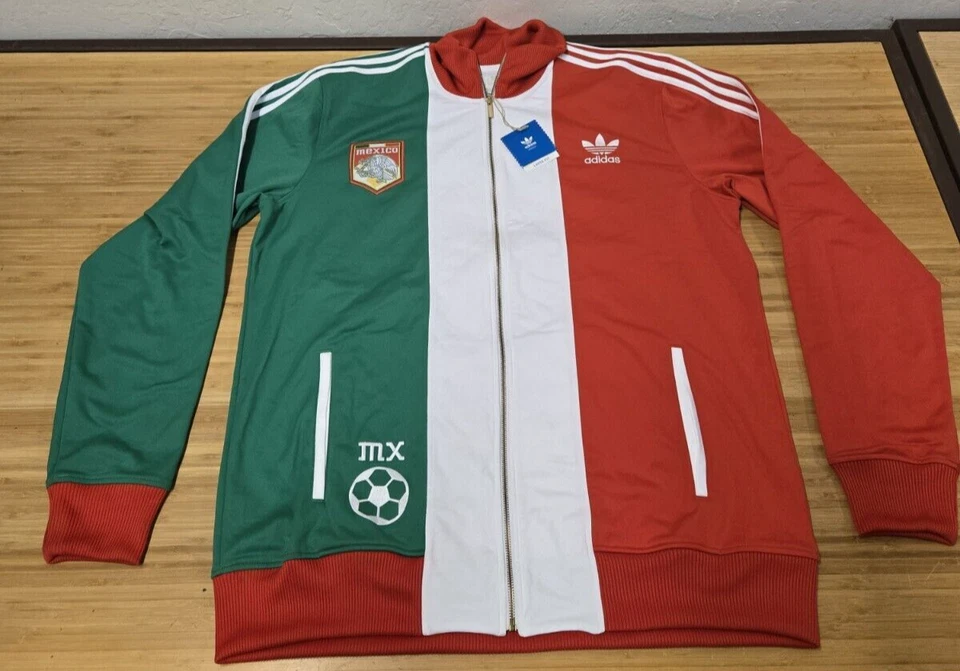 Vintage Adidas Mexico Track Jacket Set World Cup Soccer Size 2XL Pants XL - Image 2 of 4