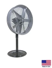PEDESTAL FAN - Industrial - 24" - 1 Hp - 230/460V - 3 Phase - 7,115 CFM
