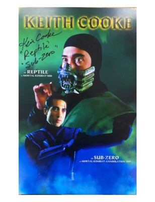 Mortal Kombat 11x14'' Reptile Poster Print Signed by Keith Cooke with CoA