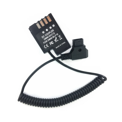 BLF19 Dummy Battery Coupler Adapter + D-Tap Spring Cable for Pansonic as DCC12