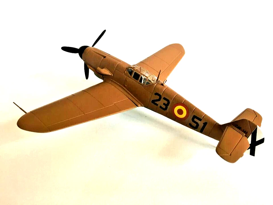 FRANKLIN MINT 1:48 ARMATURA B11B595 MESSERSCHMITT BF 109F FORZA AEREA SPAGNOLA - Immagine 3 di 4