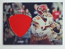 Patrick Mahomes II 2018 Panini Luminance Jumbo Jersey Patch Relic #12 Chiefs