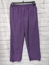 USA Olympic Apparel Women's Purple Vintage Windbreaker Pants Size Small RN 11935