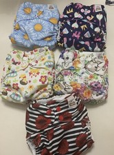 NEW 5 Pack Mama Koala One Size Stay-Dry Pocket Washable Cloth Diapers