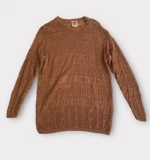 Vintage Saks Fifth Avenue Women’s Sweater Medium Real Clothes Linen Blend