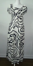 Kindred Anthropologie Women's Zebra Print Long Dress 100% Rayon #166636 Size-XL