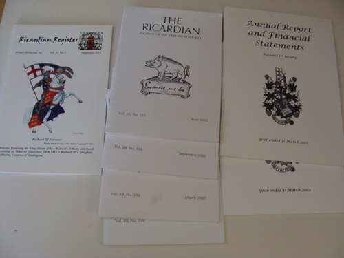 7 Publications of the King Richard III Society 2002 - 2004 Ricardian