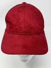LOVE YOUR MELON Burgundy Faux Suede Baseball Adjustable Hat Cap Made in USA EUC