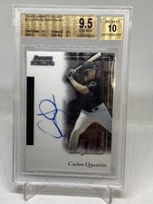 2004 Bowman Sterling #CQ Carlos Quentin RC Auto BGS 9.5 Gem Mint 10   All star