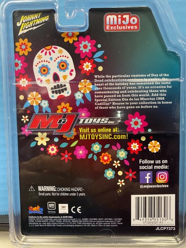 1/64 JOHNNY LIGHTNING MIJO EXCLUSIVES 1966 CADILLAC HEARSE DIA DE LOS MUERTOS - Picture 2 of 2
