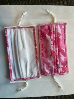 New cotton face mask masks pink digital camouflage adjustable pocket