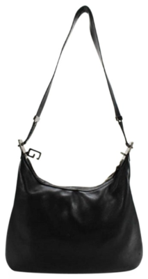 Gucci Tom Ford black leather Attache hobo bag w chrome G! | eBay