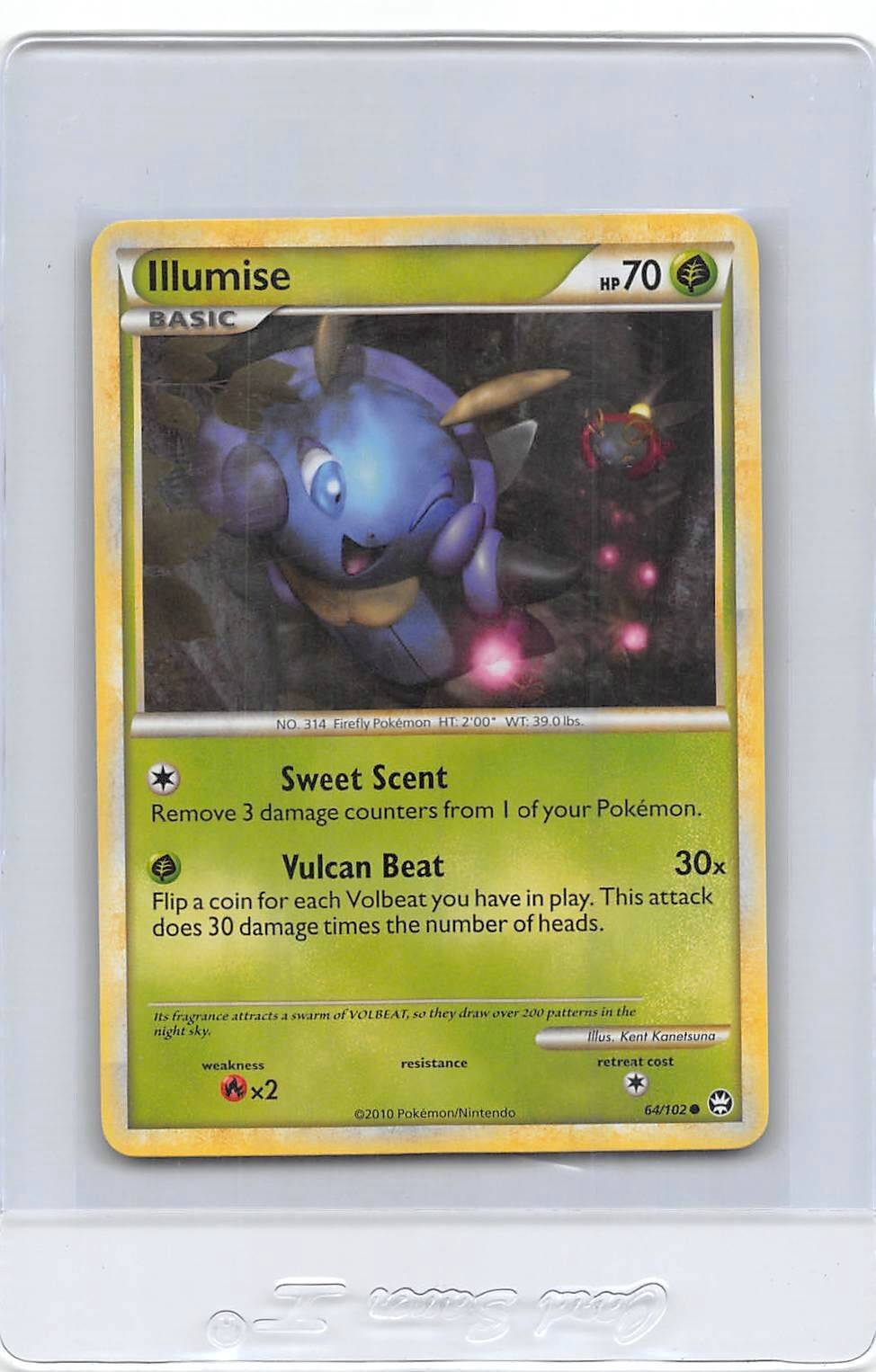 ILLUMISE 64/102 - NON-HOLO - COMMON - TRIUMPHANT - 2010 Pokemon Card - NM/LP