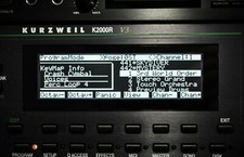 Kurzweil K2000 K2000R K2000S K2VX K2000VP Custom Negative LED Display