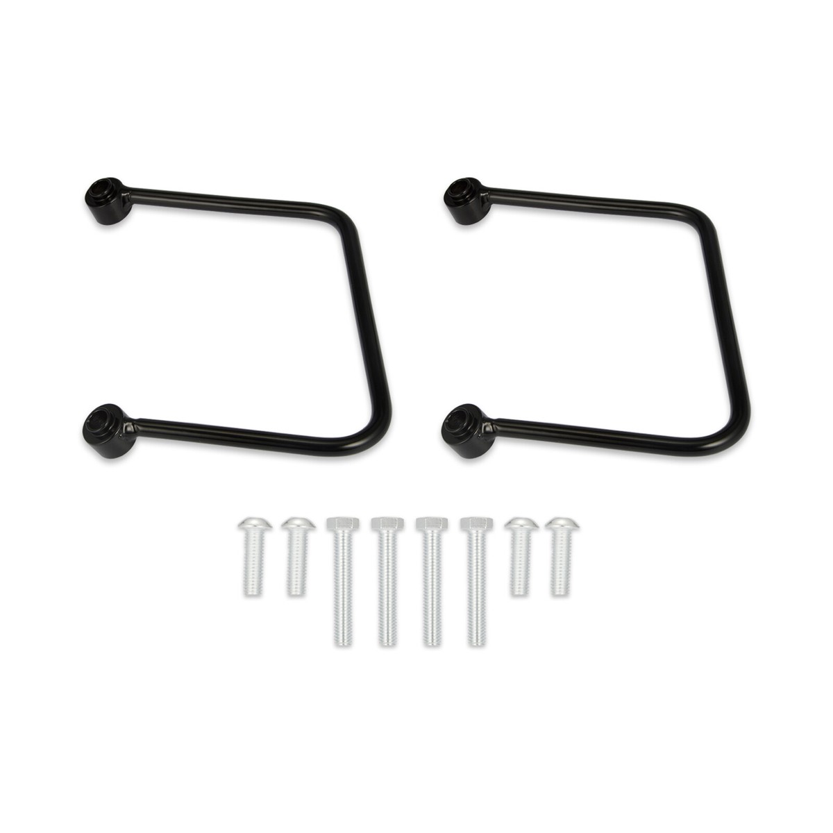 Supports De Fixation Sacoches Moto Elerose Pour 2007 - Paire De Brackets Noirs Universels