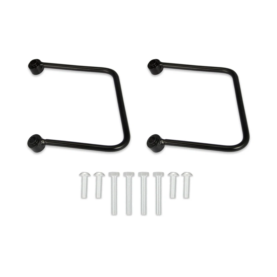 Kit de montaje de soporte de alforja negra para Harley Street Bob FXBB 2018-2025 Foto 3 de 4