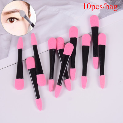 10xDisposable Double Ended Eye Shadow Applicators Sponge Makeup Brush Beauty·:J