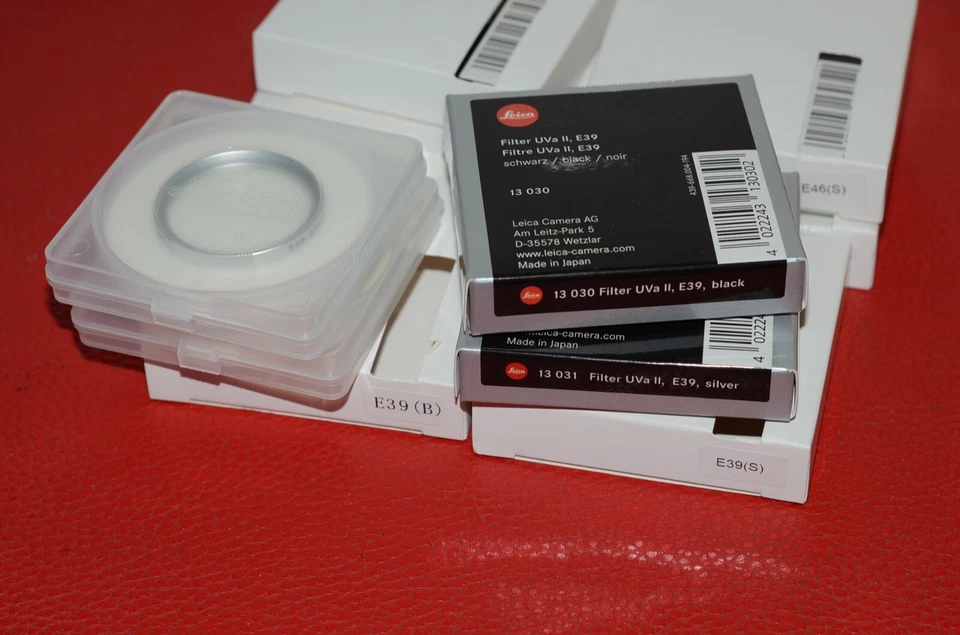 Leica E39 /43/46/49 55/60/62/67/72/82mm Black/Silver  UVa  Filter II  UV filter - Image 4 of 4