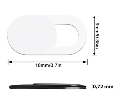Kamera Abdeckung Webcam Abdeckung - Ultradünne Universal  0.7mm schwarz Computer