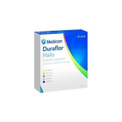 Medicom 1015-SM32 Duraflor Halo Fluoride Dental Varnish Spearmint 32/Pk  0.5 mL