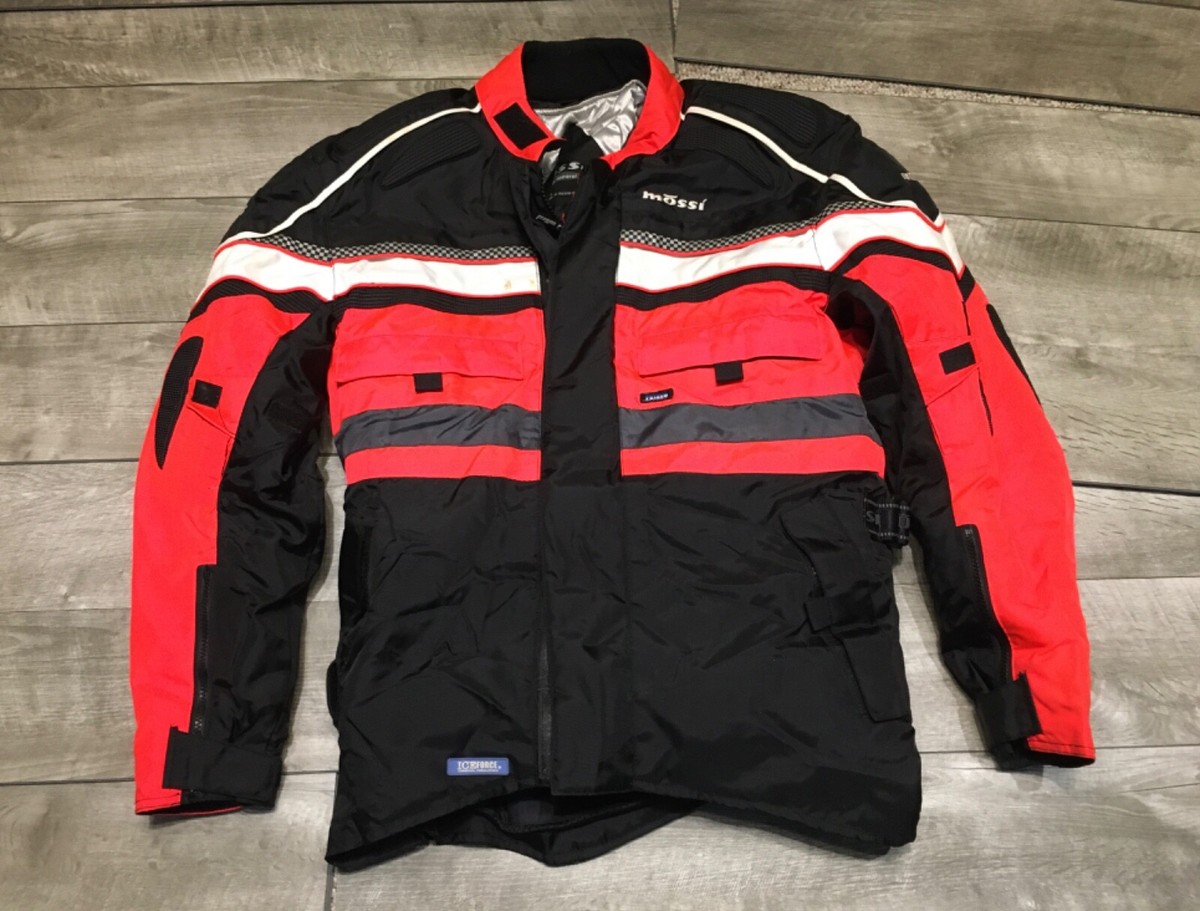 Vintage Mossi Motosports Motorcycle Biker Riding Jacket Coat Men's