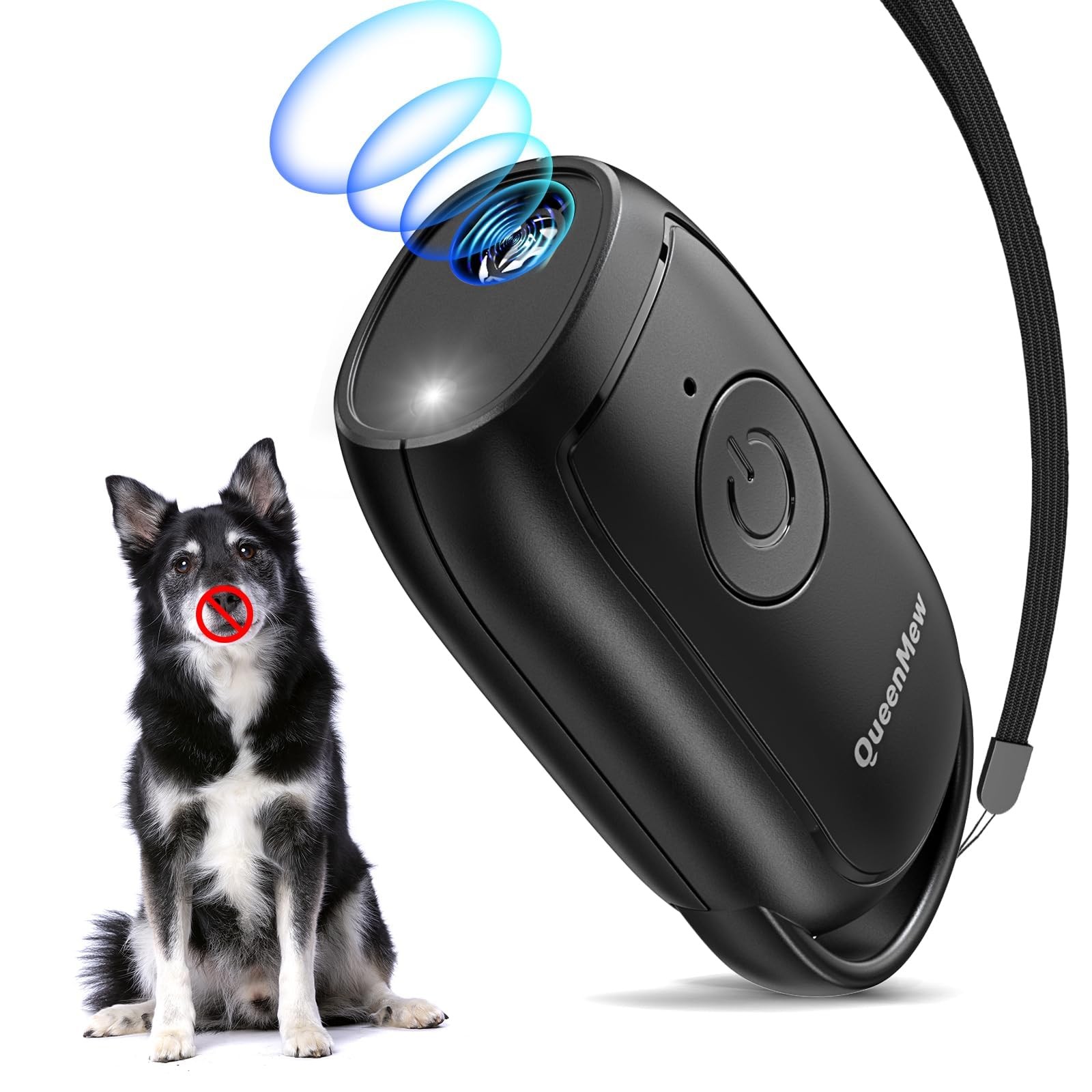 Queenmew Antiabbaio Ultrasuoni per Cani da Esterno e Interno Potente