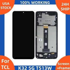 100 For TCL K32 5G T513W Replacement LCD Display Touch Screen Digitizer w/Frame