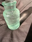 Antique Aqua Glass Jar Collectible Pre-1900 Vintage Decorative — photo 7