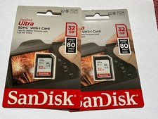2pcs 32gb SANDISK ULTRA SDHC DIGITAL MEMORY CARD for sdhc NIKON CANON Cameras