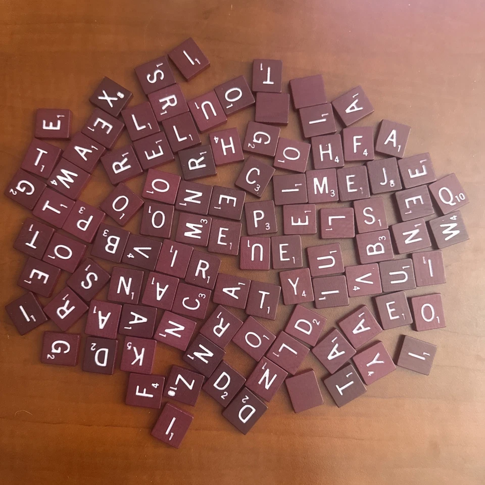 Vintage Scrabble Deluxe Edition With Raised Grid And Rotating Turntable Board - Image 2 of 4