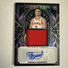 2024-25 Panini Obsidian - Rookie Jersey Auto, Nikola Durisic #235 /125 (RC)