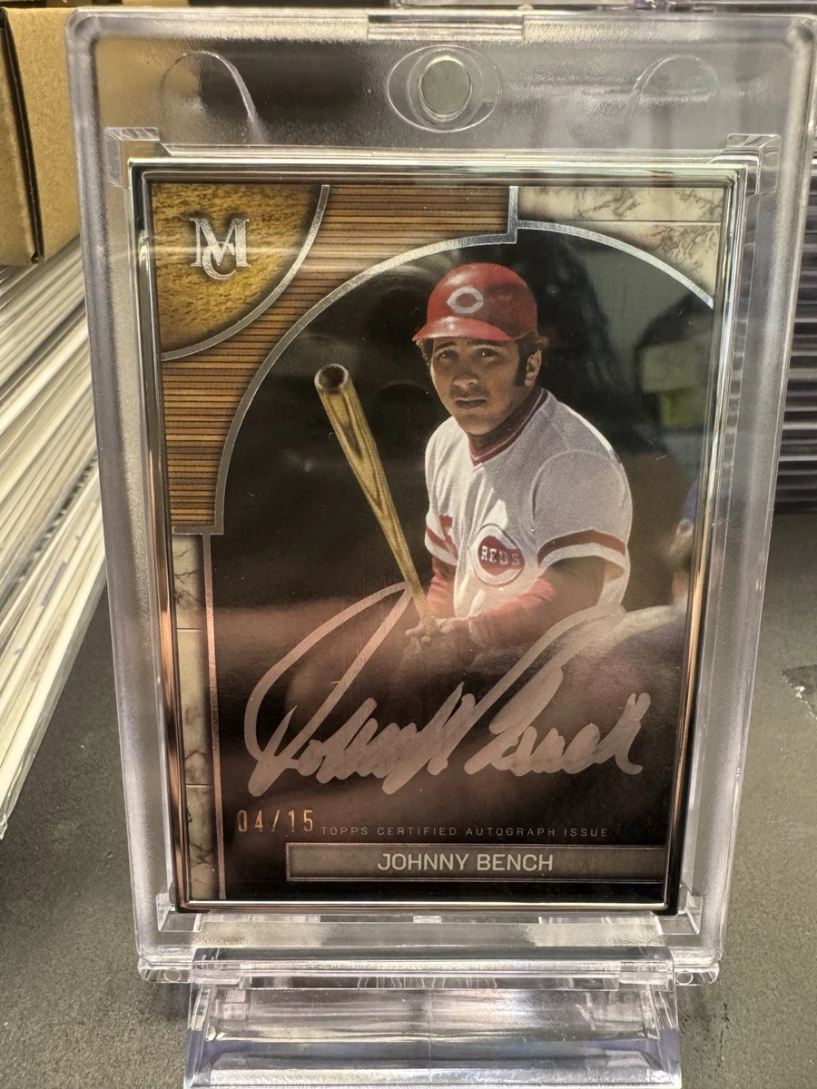 Johnny Bench Cincinnati Reds Baseball Serial Numbered Sports