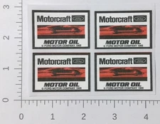4 Lot Vintage Ford Motor Company Motorcraft Oil Speeding Racer Decals Stickers