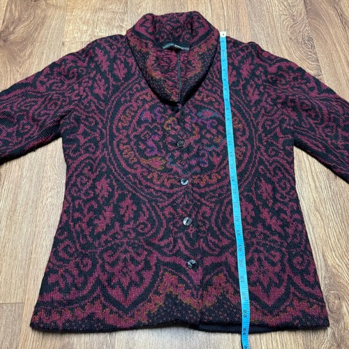 Peruvian Connection Damen Alpaka Wolle schwere Strickjacke Pullover Größe Medium - Bild 7 von 10