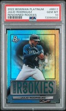 PSA 10 - 2022 Julio Rodriguez Bowman Platinum Renowned Rookies #RR17